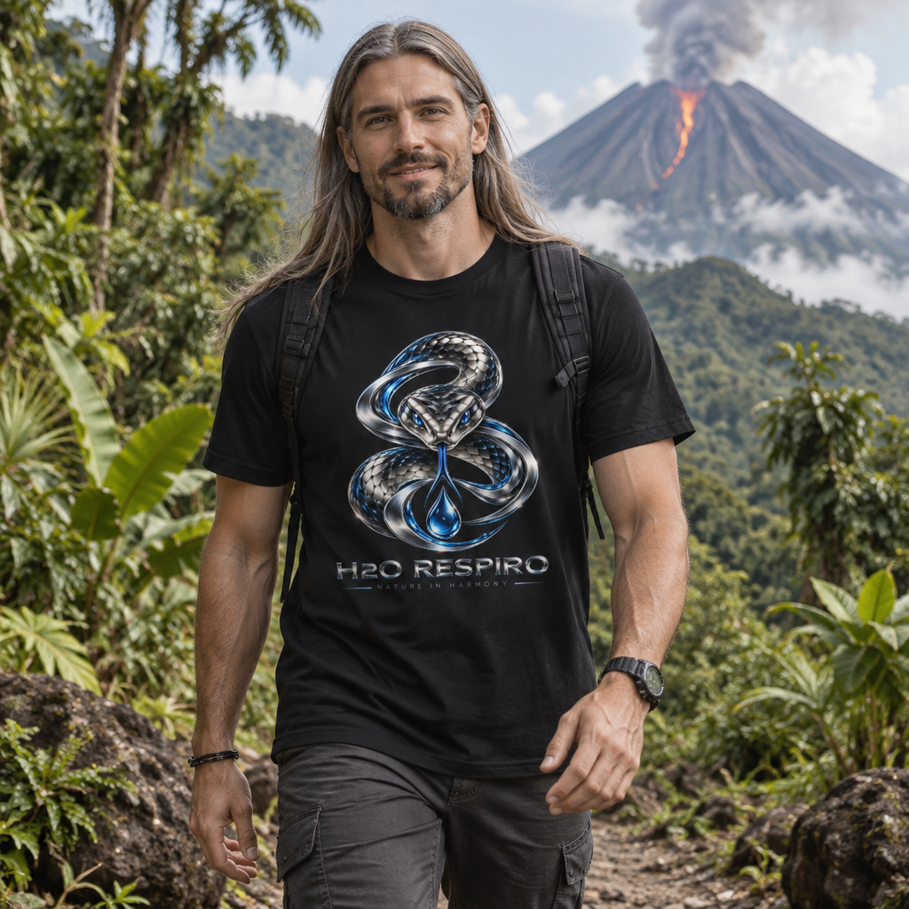 Unisex Snake T-shirt – H2O RESPIRO ANIMALS Edition, design preview