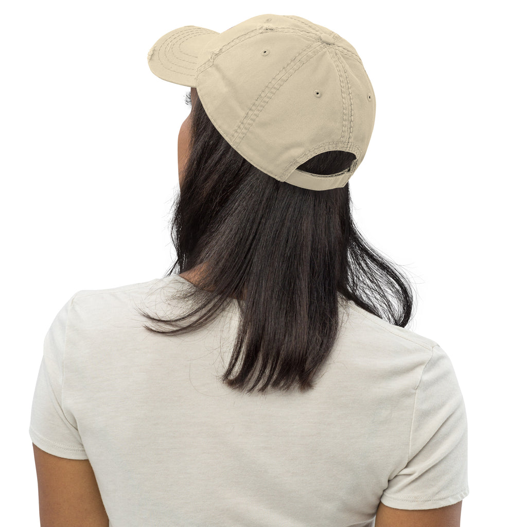 Casquette Dragon Flow – Édition Japon H2O RESPIRO beige, vue arrière gauche avec sangle réglable.