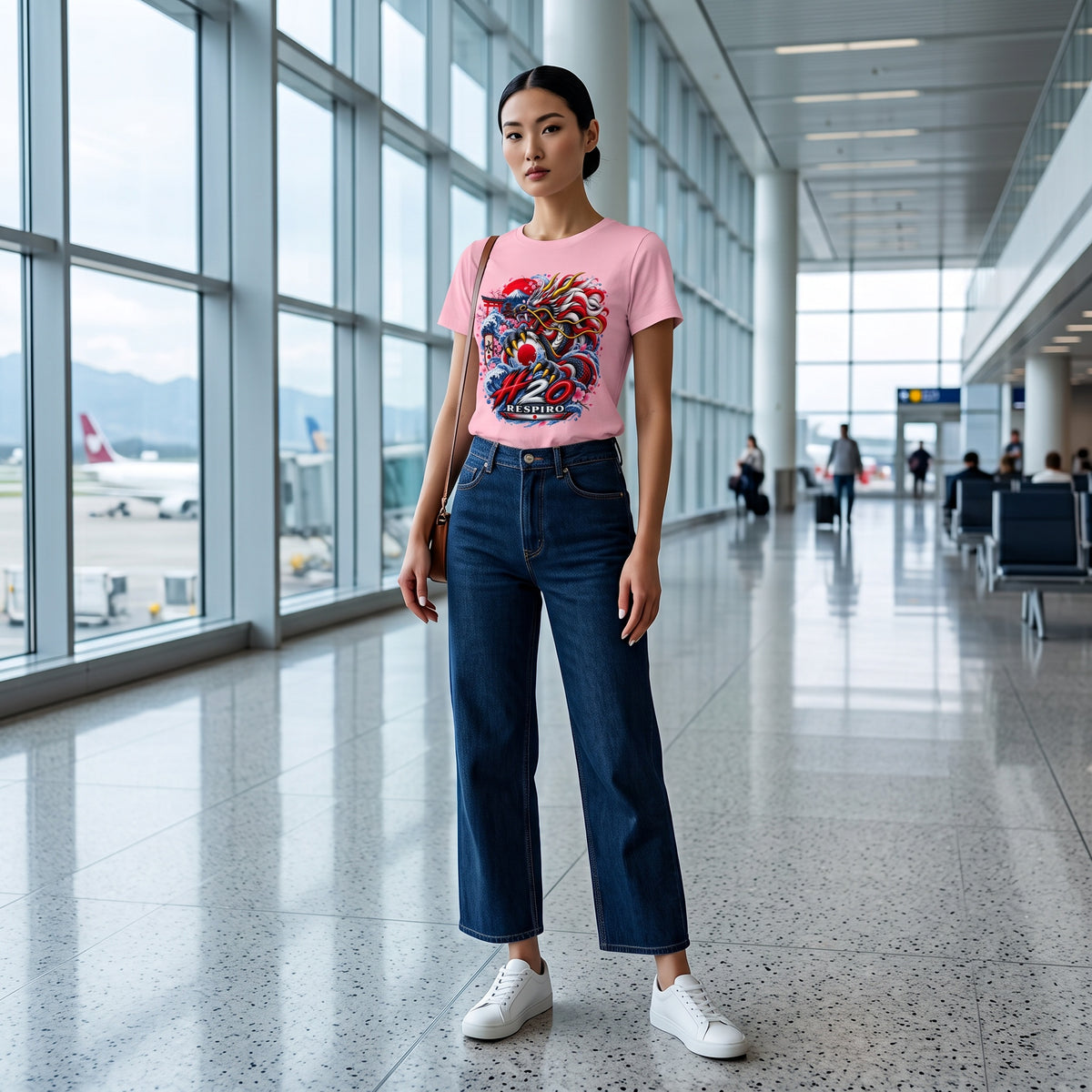 T-shirt Femme Dragon Flow – Édition Japon | H2O RESPIRO