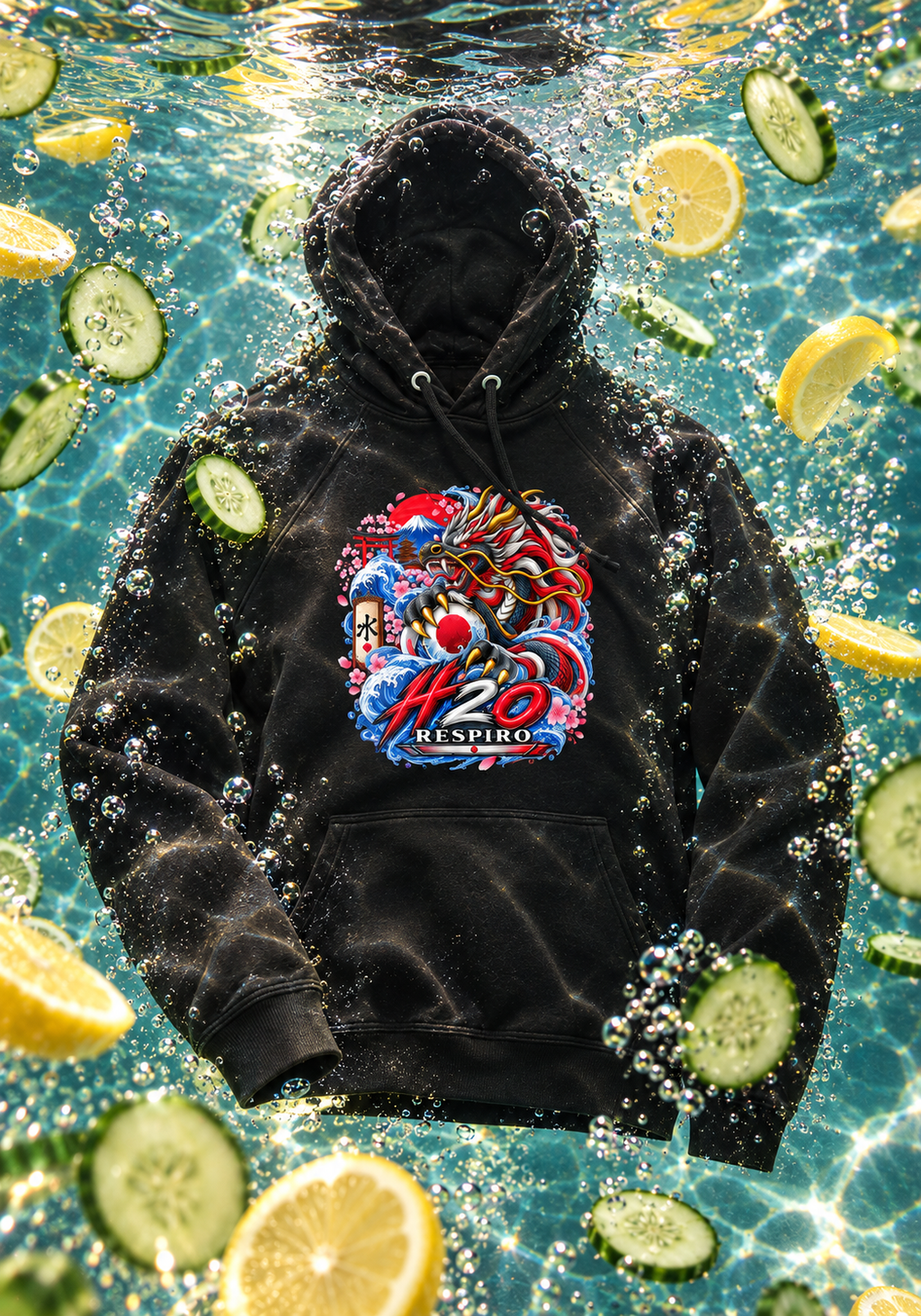 Hoodie Dragon Flow – Japan Edition | H2O RESPIRO