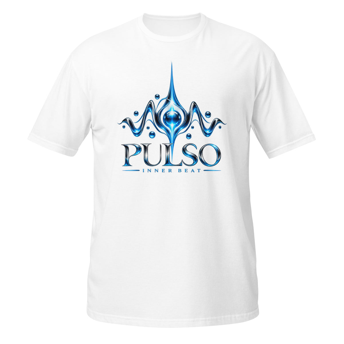 T-shirt unisexe L’Essentiel PULSO H2O RESPIRO blanc, vue de face.
