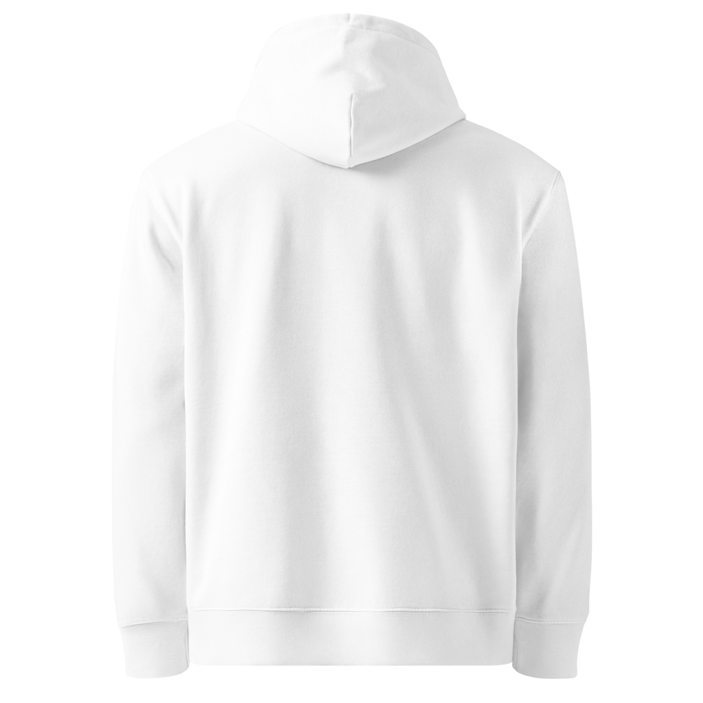 Hoodie premium Dragon Flow – Édition France H2O RESPIRO, blanc, vue de dos.
