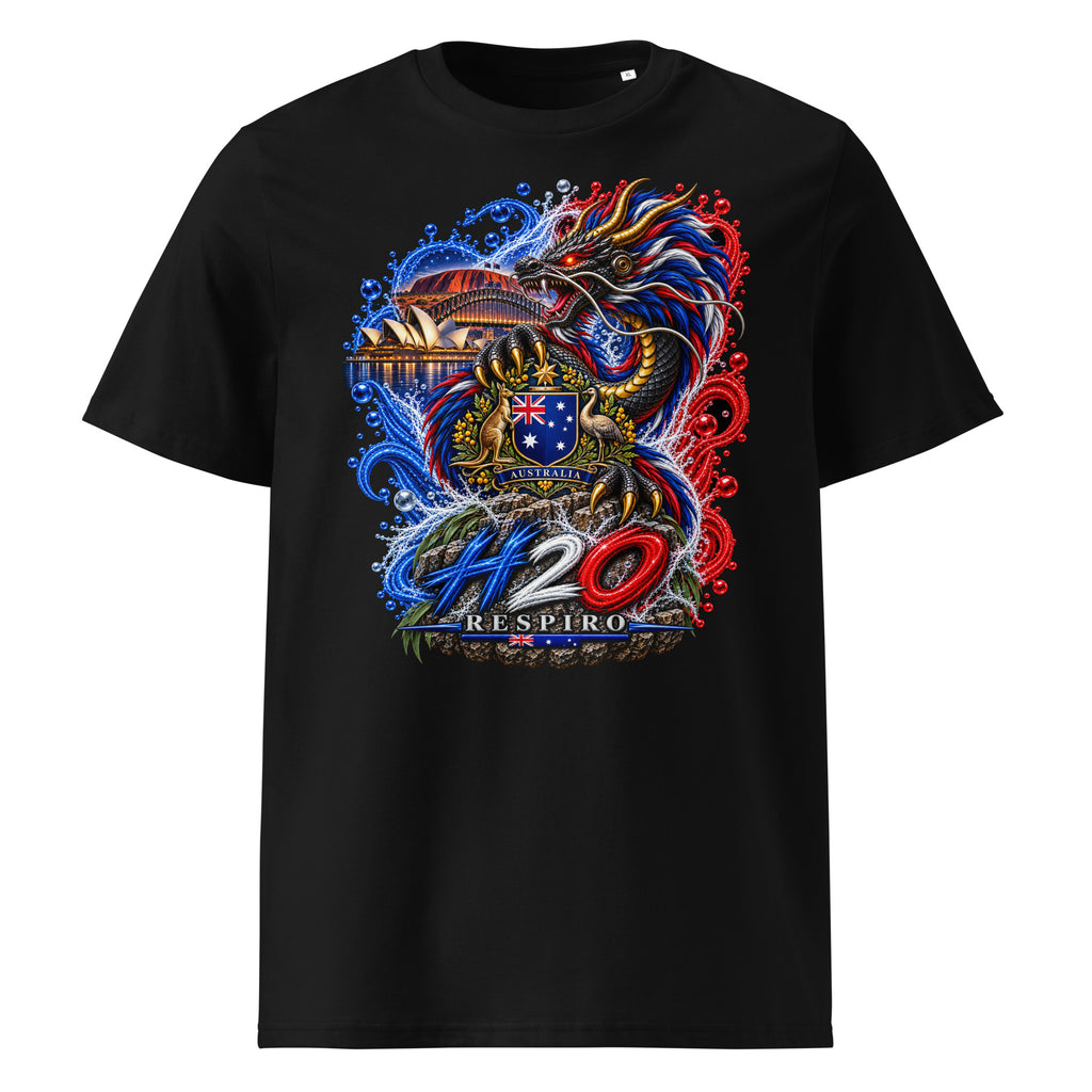 T-shirt unisexe Dragon Flow – Édition Australie | H2O RESPIRO