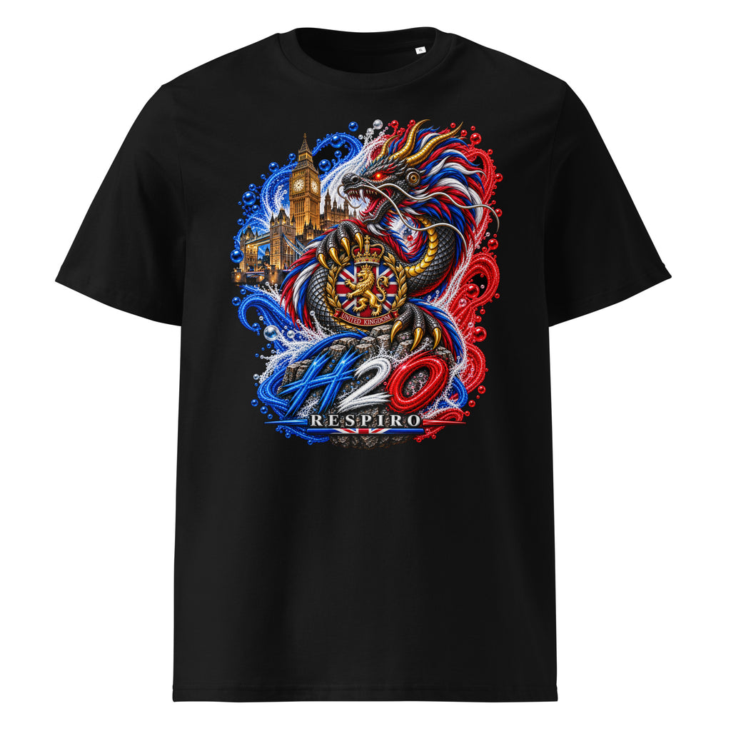 T-shirt unisexe Dragon Flow – Édition Royaume-Uni | H2O RESPIRO