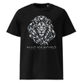 Unisex Lion T-shirt – H2O RESPIRO ANIMALS Edition, black, front view