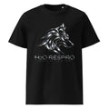 Unisex Wolf T-shirt – H2O RESPIRO ANIMALS Edition, black, front view