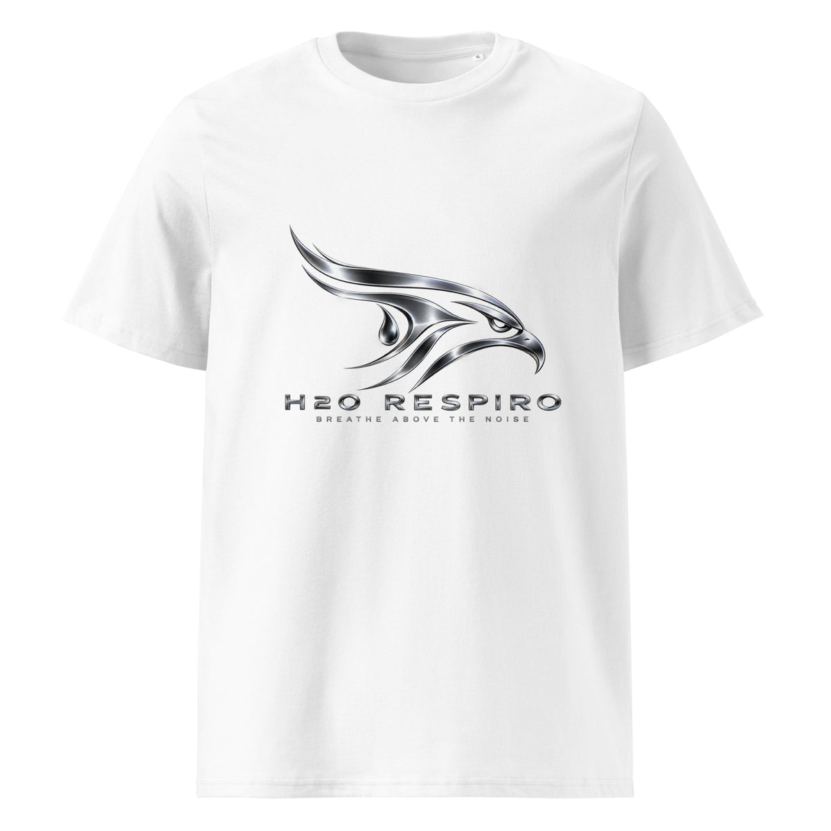 Unisex Eagle T-shirt – H2O RESPIRO ANIMALS Edition, white, front view