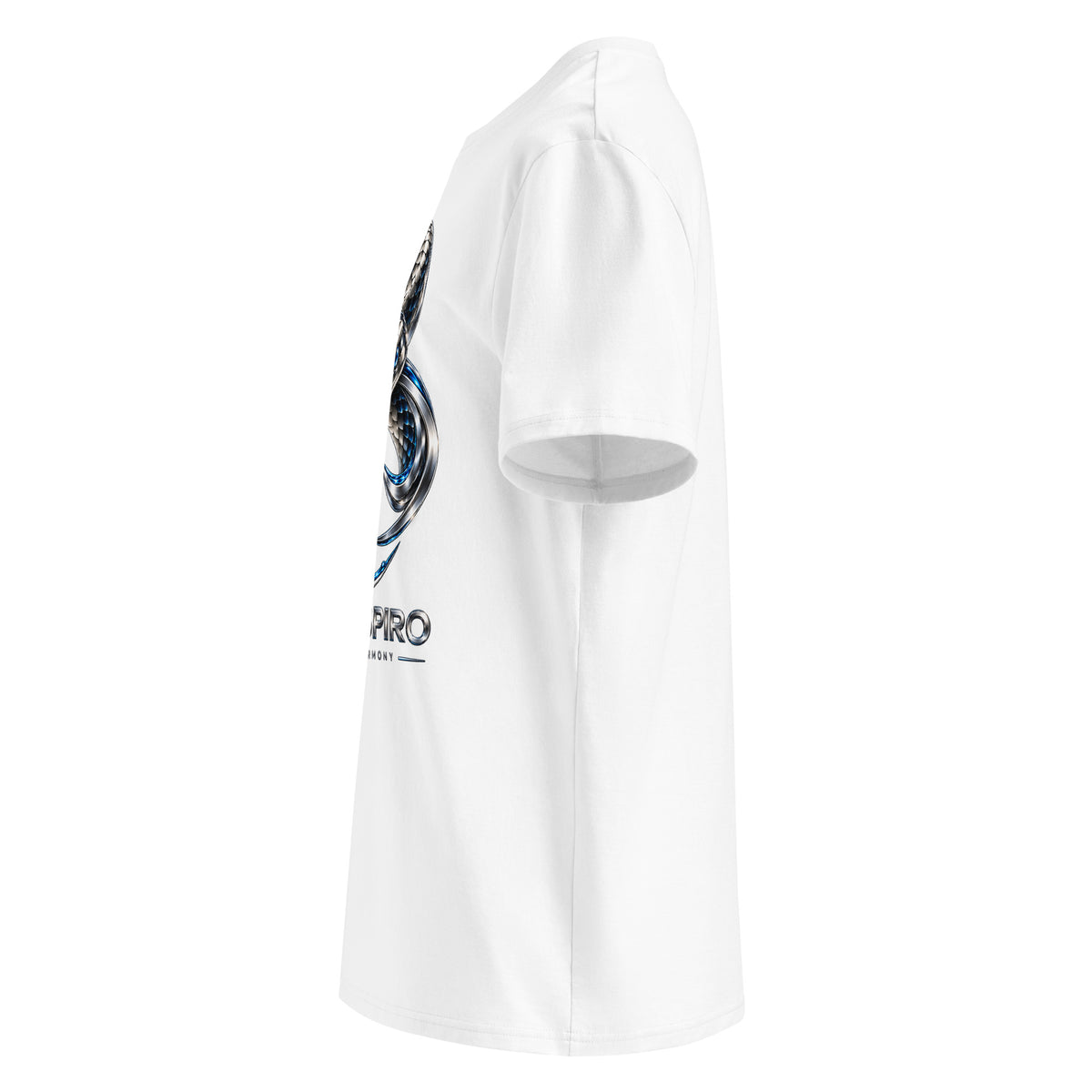 Unisex Snake T-shirt – H2O RESPIRO ANIMALS Edition, white, left-side view