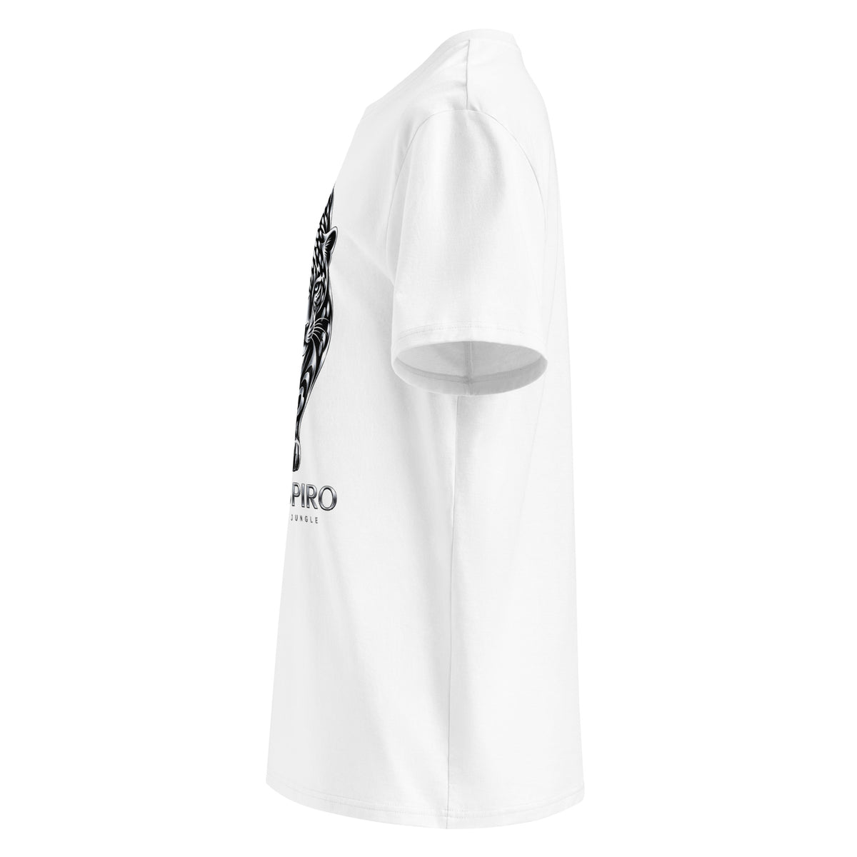 Unisex Jaguar T-shirt – H2O RESPIRO ANIMALS Edition, white, left-side view