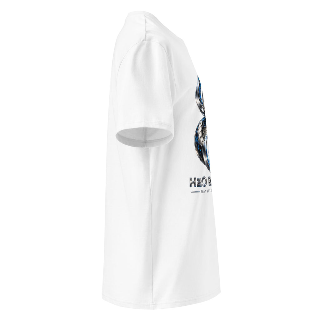 T-shirt unisexe Serpent – Édition ANIMALS H2O RESPIRO, blanc, vue de profil droit