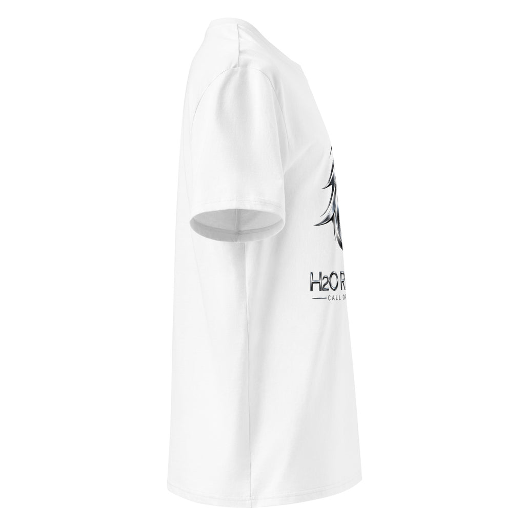 Unisex Wolf T-shirt – H2O RESPIRO ANIMALS Edition, white, right-side view