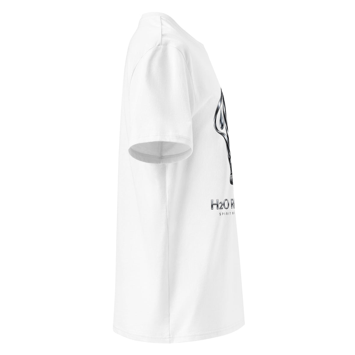 Unisex Jaguar T-shirt – H2O RESPIRO ANIMALS Edition, white, right-side view